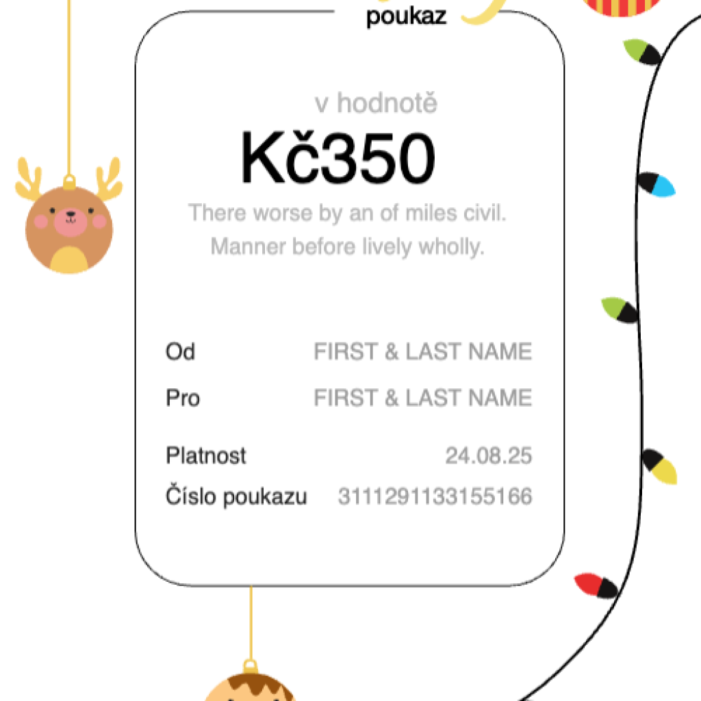 Dárkový poukaz e-booking.cz