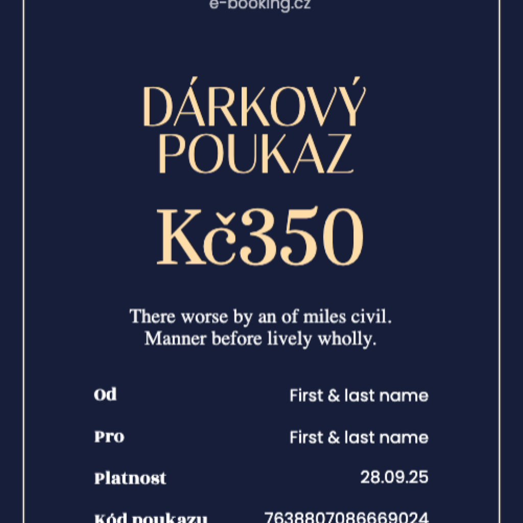 Dárkový poukaz e-booking.cz